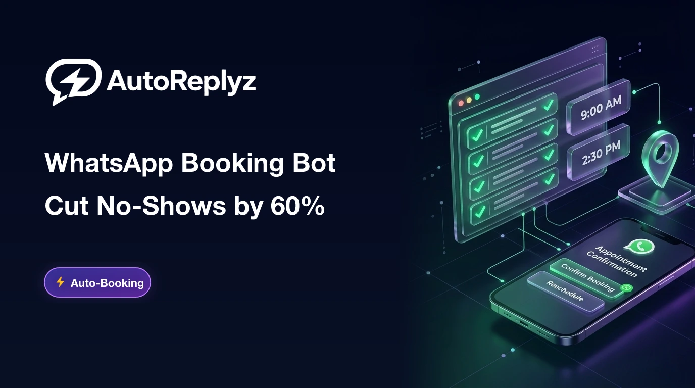 Automate Appointment Booking on WhatsApp: Cut No-Show Rates by 60%